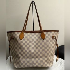 LOUIS VUITTON Damier Azur Neverfull MM
